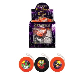 HALLOWEEN - YO-YO &Agrave; DISTRIBUER &Oslash; 3,8 CM EN PR&Eacute;SENTOIR (72 pcs)