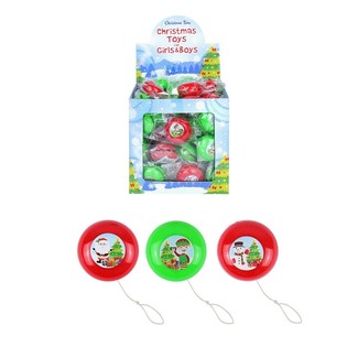 JOJO DE NO&Euml;L POUR CADEAUX &Oslash; 3,8 CM EN PR&Eacute;SENTOIR (72 pcs)
