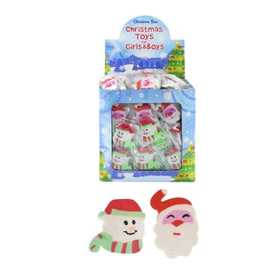 Gommes Figurines de No&euml;l en pr&eacute;sentoir (208 pcs)