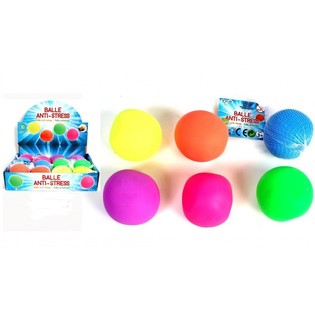 BALLES ANTI-STRESS EN PR&Eacute;SENTOIR (12 pcs.)