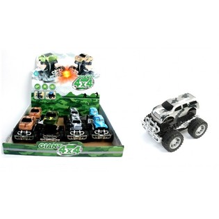 Grands Monster Trucks &agrave; Friction en Pr&eacute;sentoir (12 pcs)