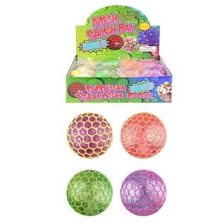 BALLE SQUISHY LUMINEUSE &ndash; COULEURS VIVES (12 pcs)