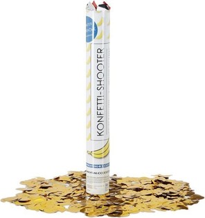 Canon &agrave; confettis Banane &ndash; Jaune - 40 cm - Party popper (10 pcs.)