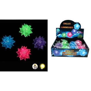 BALLE REBONDISSANTE &Eacute;TOILE LUMINEUSE (12 pcs)