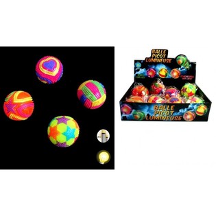Balle rebondissante à picots lumineuse (12 pcs)