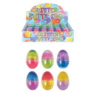 ŒUF DE PÂTE PAILLETÉE EN PRÉSENTOIR (24 pcs)