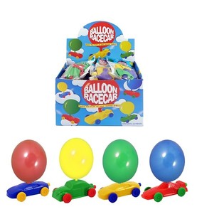 Voitures &agrave; Propulsion par Ballon en Pr&eacute;sentoir (24 pcs.)