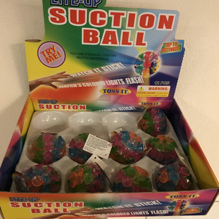 Balles à Ventouses Lumineuses en Présentoir (12 pcs.)