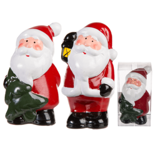 CERAMIC P&Egrave;RES NO&Euml;L EN BO&Icirc;TE CADEAU, env. 9 cm (24 pcs)