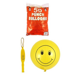 BALLONS REBONDISSANTS SMILEY (50 pcs)