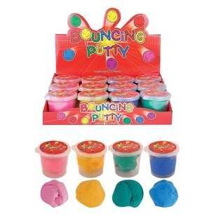 Bouncing Putty en Pr&eacute;sentoir (12 pi&egrave;ces)