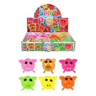 Balles Splash Cochons en Pr&eacute;sentoir (12 pcs)