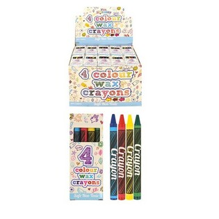 Sets de 4 Craies de Cire en Pr&eacute;sentoir (120 pcs)