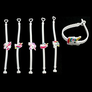 BRACELETS LICORNE EN SILICONE POUR ENFANTS (12 pcs.)