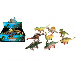 MIX DE DINOSAURES, ENV. 17 CM DE HAUT EN PRÉSENTOIR (16 pcs)