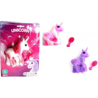 LICORNE AVEC BROSSE SUR CARTE (24 pcs.)
