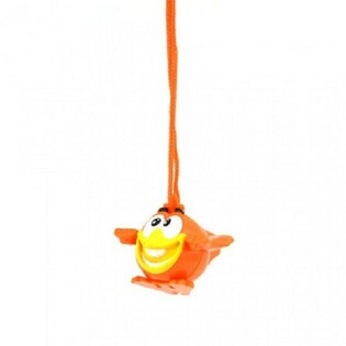 Sifflet Oiseau Orange avec Cordon (100 pcs)