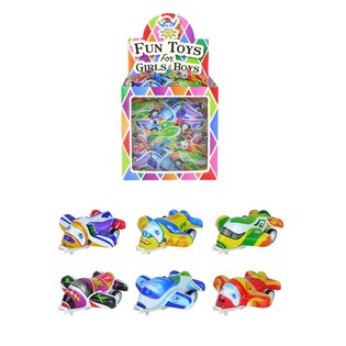 Avions &agrave; friction Pull Back en pr&eacute;sentoir (50 pcs)