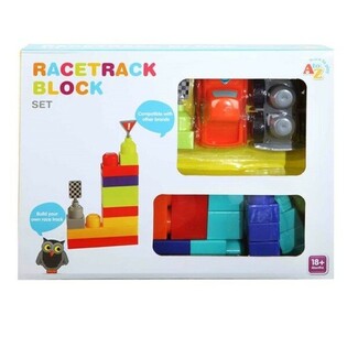 Set de Blocs de Construction Circuit de Course 18 mois+ (2 pcs)