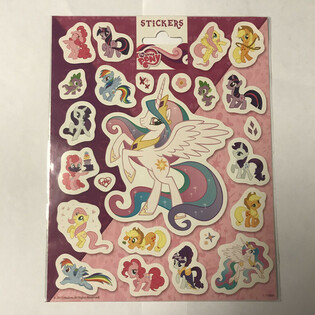 Grandes planches de stickers My Little Pony, 20x16 cm (10 pcs)