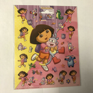 Grandes Planches de Stickers Dora l'Exploratrice, 20x16 cm (10 pcs)