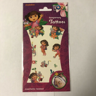 SET DE TATOUAGES TEMPORAIRES : DORA, 20 x 10 cm (10 pcs)