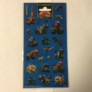 AUTOCOLLANTS : DINOTRUX, Dim. 20 x 10 cm (10 pces)