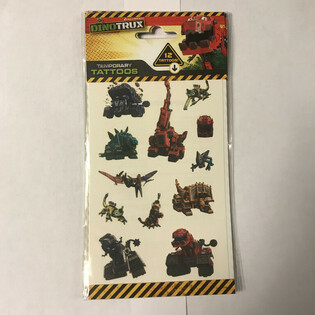 AUTOCOLLANTS : DINOTRUX, Dim. 20 x 10 cm (10 pcs)