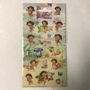 STICKERS : DORA, Dim. 20 x 10 cm (Lot de 10)