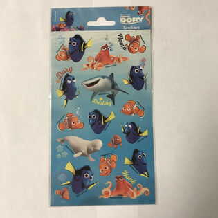 AUTOCOLLANTS : DISNEY FINDING DORY, Dim. 20 x 10 Cm (10 pcs)