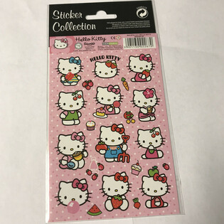 AUTOCOLLANTS: HELLO KITTY, Dim. 20 x 10 cm (10 pcs.)
