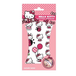 Tatouages Éphémères HELLO KITTY - Dim. 20 x 10 cm (10 pcs)