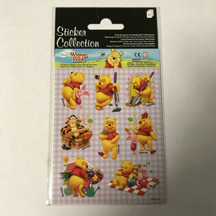 Planches d'Autocollants : Disney Winnie l'Ourson, 16 x 9 cm (10 pcs)