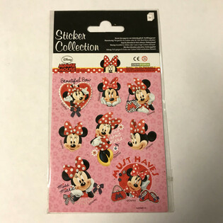 Planche d'Autocollants Disney Minnie Mouse - 16 x 9 cm (10 sets)