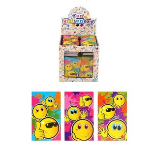 CARNET DE NOTES &ndash; MOD&Egrave;LE : SMILEY EN PR&Eacute;SENTOIR (168 pcs)
