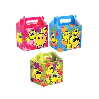 Bo&icirc;te Repas Enfant SMILEY &ndash; 14 x 9,5 x 18 cm (Pack de 12)
