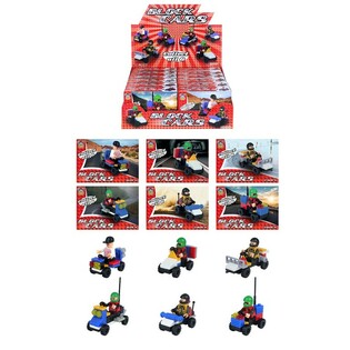 BLOCK CARS &ndash; V&eacute;hicules de Construction en Briques (12 pcs)