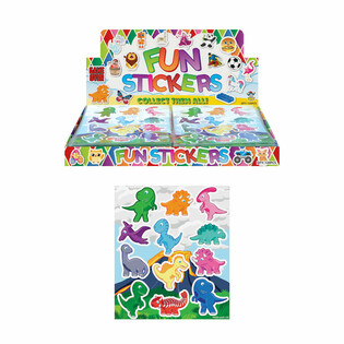 FUN STICKERS &ndash; MOD&Egrave;LE : DINOSAURE (120 pcs.)