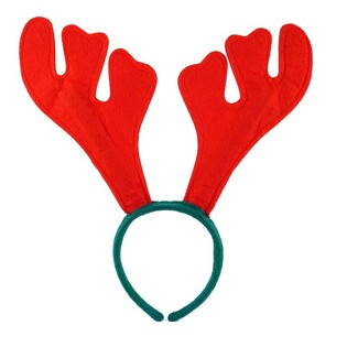 DIADÈME RENNE DE NOËL – Rouge / Vert (12 pcs)