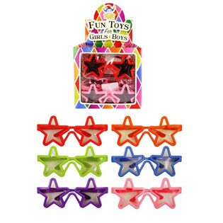 LUNETTES DE SOLEIL &Eacute;TOILE POUR ENFANTS EN PR&Eacute;SENTOIR (24 pcs)