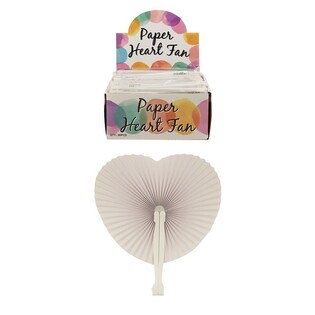 &Eacute;VENTAIL BLANC EN FORME DE COEUR (36 pcs)