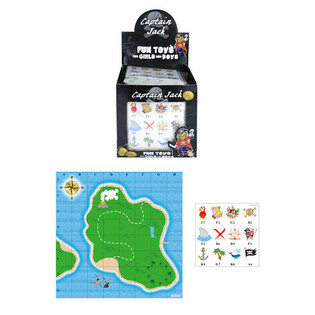 CARTE AU TR&Eacute;SOR DE PIRATE + AUTOCOLLANTS (240 pcs)