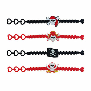 BRACELETS SILICONE PIRATE POUR ENFANTS (100 pcs)