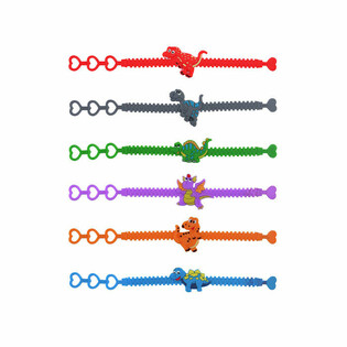 BRACELETS EN SILICONE DINOSAURES POUR ENFANTS (100 pcs)