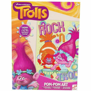 TROLLS CRÉEZ VOTRE PROPRE ŒUVRE EN POMPONS (48 pcs.)