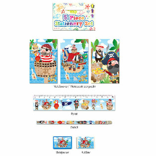 KIT D'&Eacute;CRITURE PIRATE 5 PI&Egrave;CES (24 pcs.)