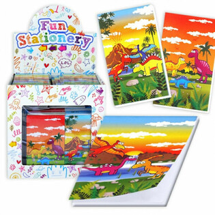 CARNET DE NOTES &ndash; MOD&Egrave;LE : DINOSAURE EN PR&Eacute;SENTOIR (168 pcs)