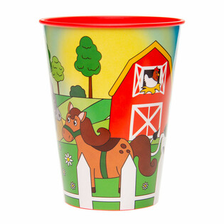 Gobelet à Boire / Coupe de Glace Animaux de la Ferme - 260 ml (12 pcs)