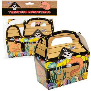 Bo&icirc;te &agrave; bonbons Pirate 12x12.5x6 cm (12 pcs)