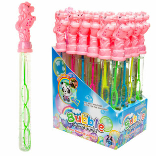Bâton à Bulles de Savon Cheval 25 cm en Présentoir (24 pcs)